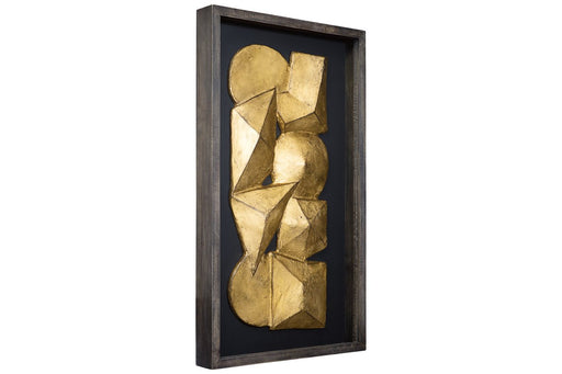 Grantton Antique Gray/Gold Finish Wall Decor - Lara Furniture