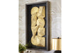 Grantton Antique Gray/Gold Finish Wall Decor - Lara Furniture