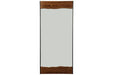 Panchali Brown/Black Floor Mirror - Lara Furniture