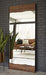 Panchali Brown/Black Floor Mirror - Lara Furniture