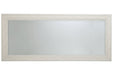 Jacee Antique White Floor Mirror - Lara Furniture