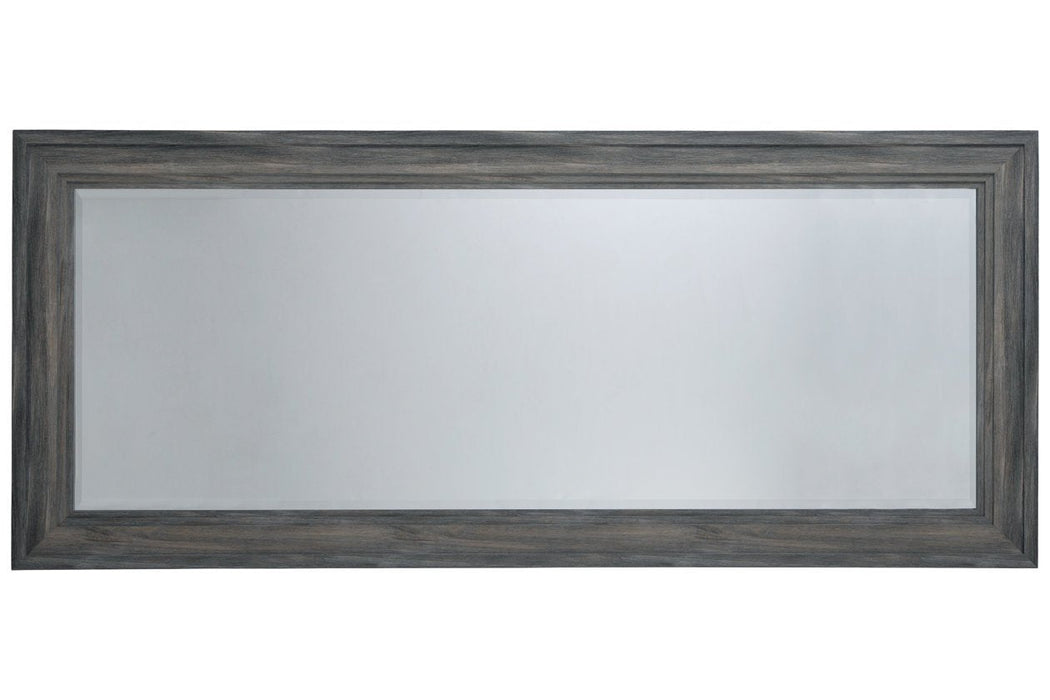 Jacee Antique Gray Floor Mirror - Lara Furniture