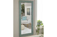 Jacee Antique Teal Floor Mirror - Lara Furniture