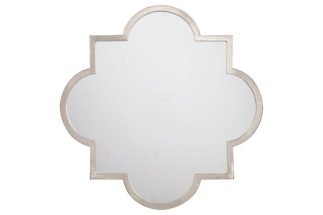 Beaumour Silver Finish Accent Mirror - Lara Furniture