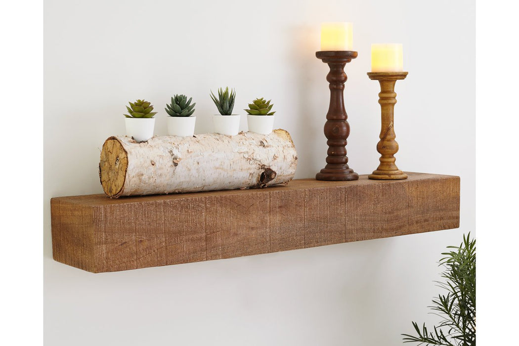 Cadmon Brown Wall Shelf - Lara Furniture