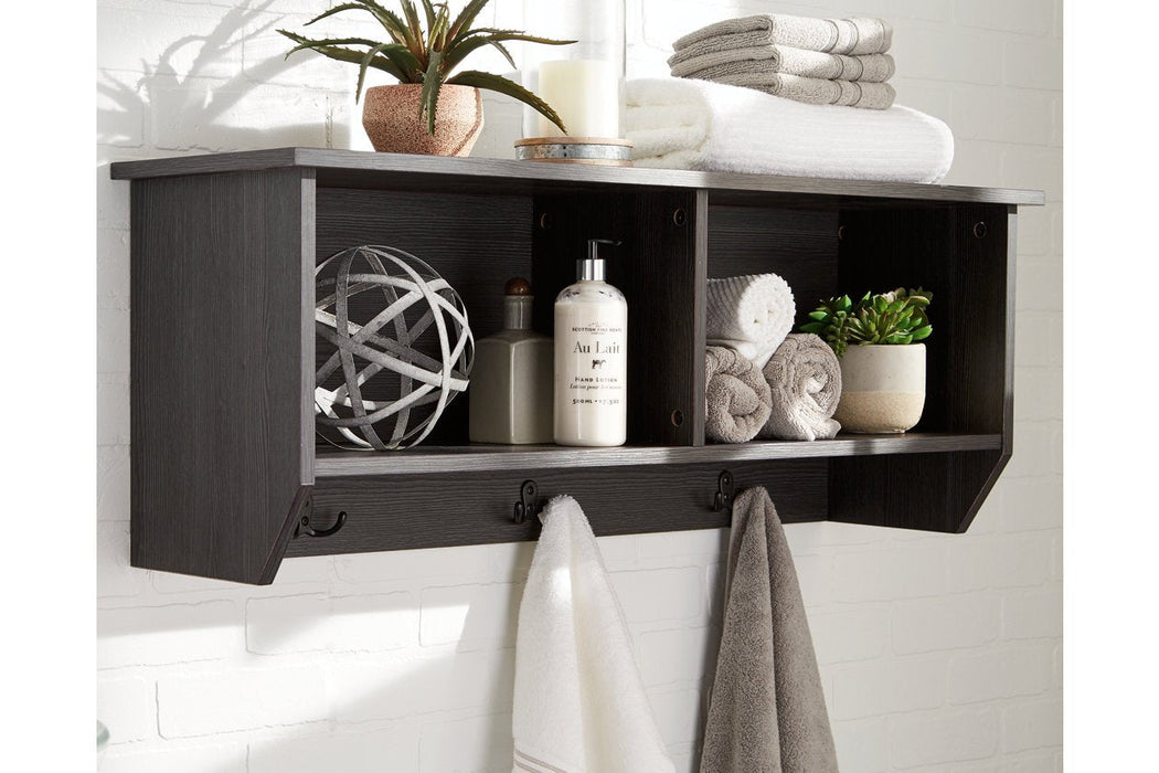 Mansi Gray Wall Shelf - Lara Furniture