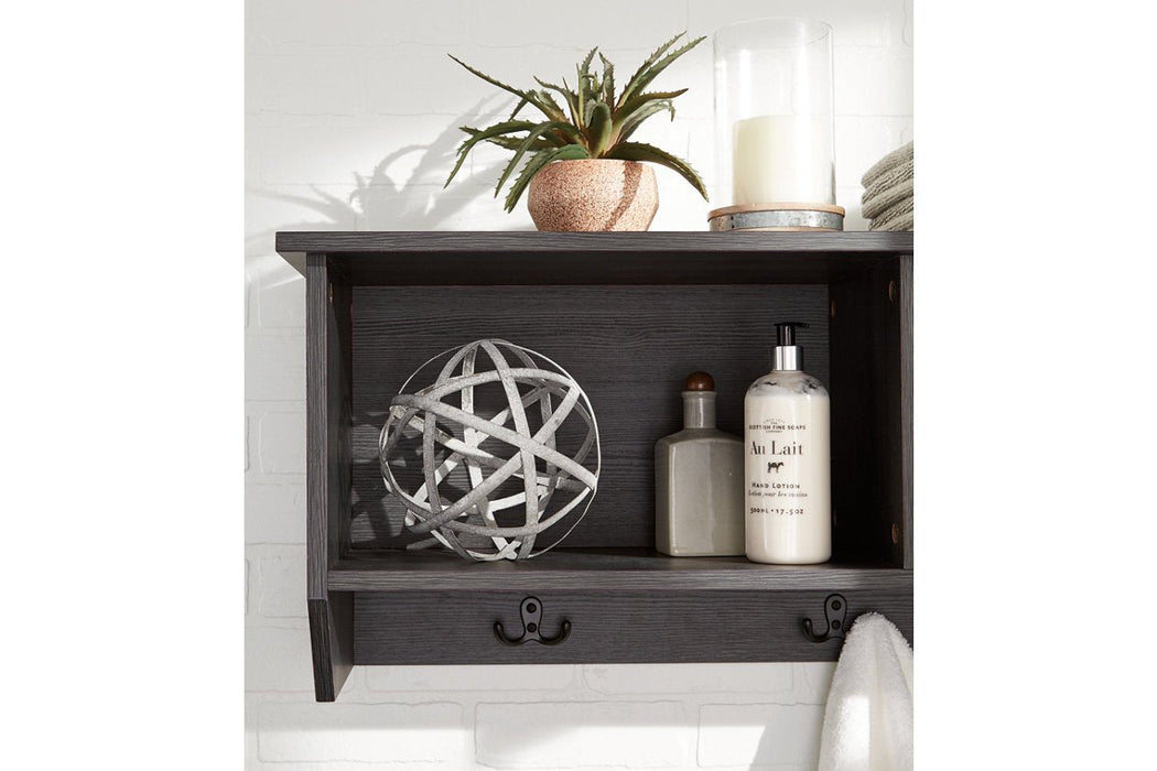 Mansi Gray Wall Shelf - Lara Furniture