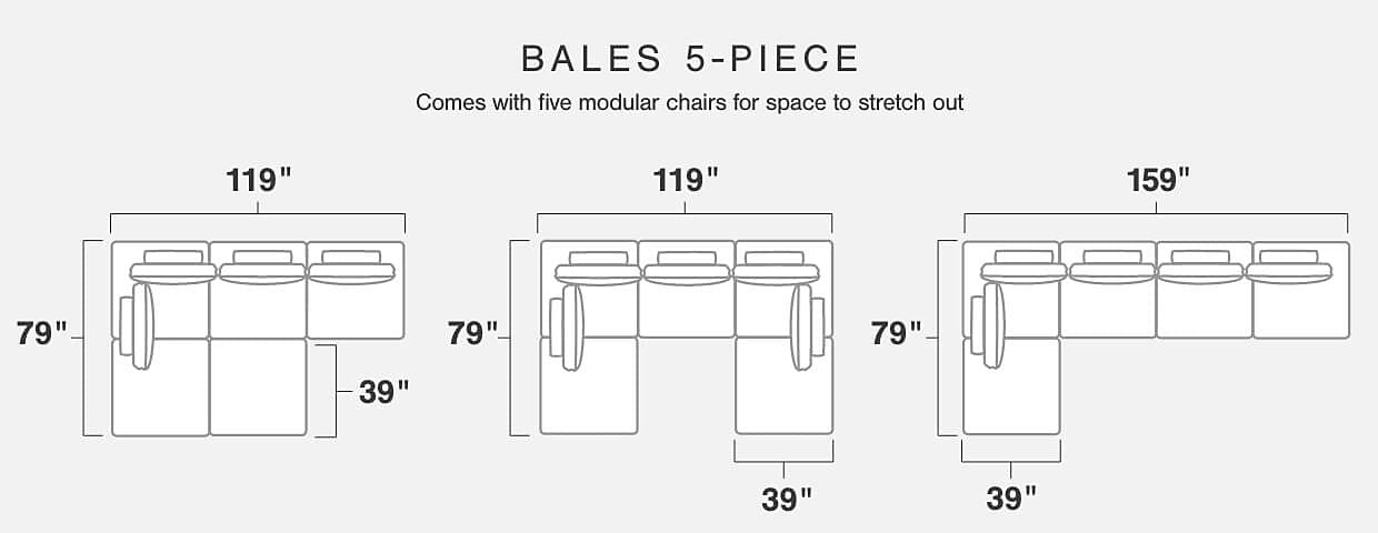 Bales 4-Piece Modular Seating