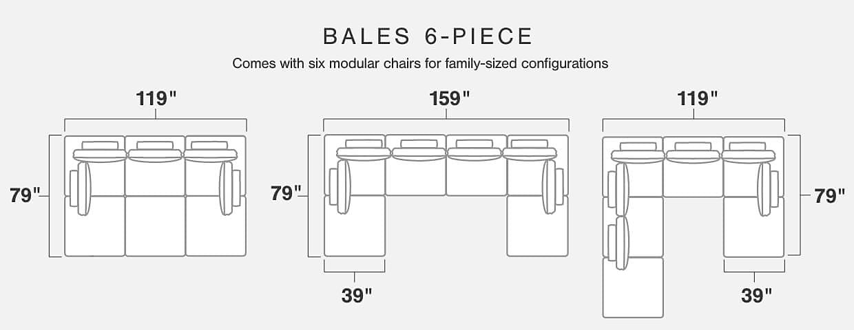 Bales 6-Piece Modular Seating