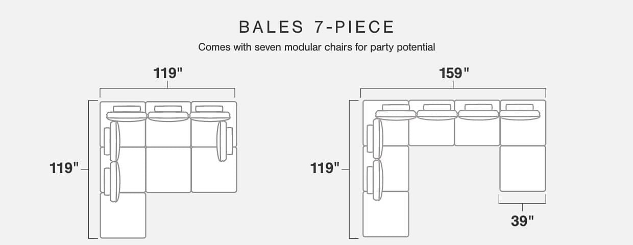 Bales 7-Piece Modular Seating