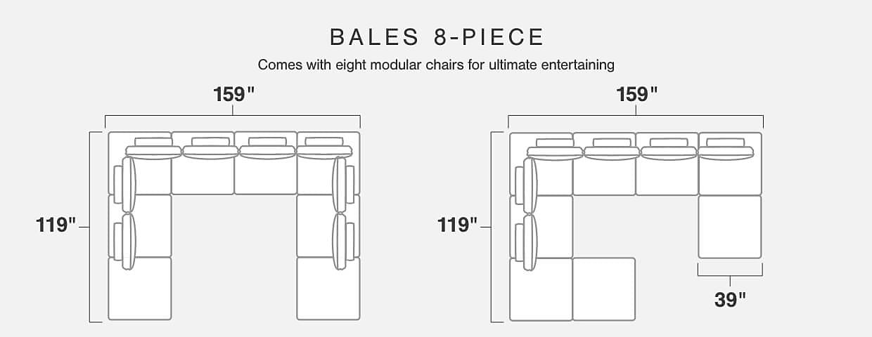 Bales 8-Piece Modular Seating