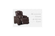 Warnerton Chocolate Power Recliner - Lara Furniture