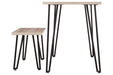 Blariden Brown/Black Desk with Bench - Lara Furniture