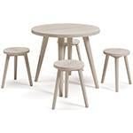 Blariden Natural Table and Chairs (Set of 5) - Lara Furniture