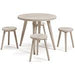 Blariden Natural Table and Chairs (Set of 5) - Lara Furniture