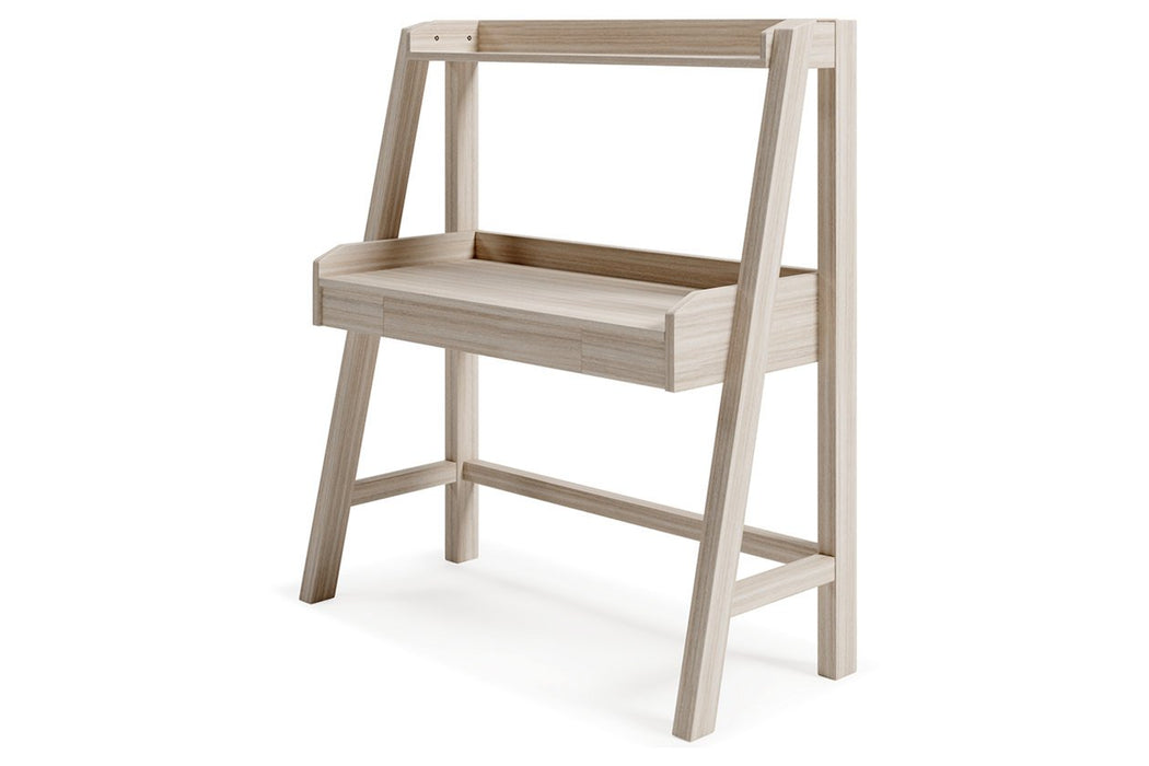 Blariden Natural Desk with Hutch - Lara Furniture