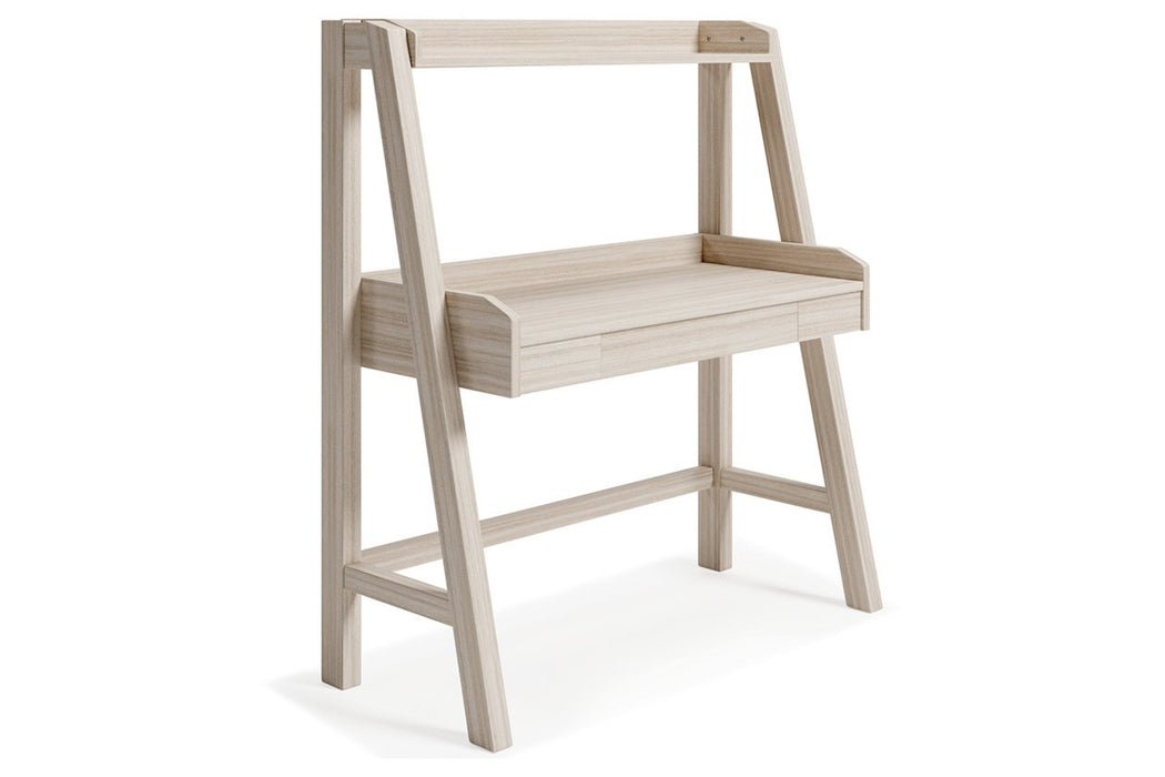 Blariden Natural Desk with Hutch - Lara Furniture