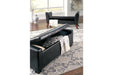 Benches Brown Upholstered Storage Bench - Lara Furniture