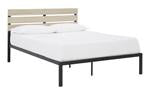 Waylowe Natural/Black King Platform Bed - Lara Furniture