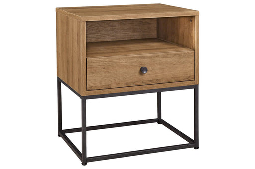 Thadamere Light Brown Nightstand - Lara Furniture