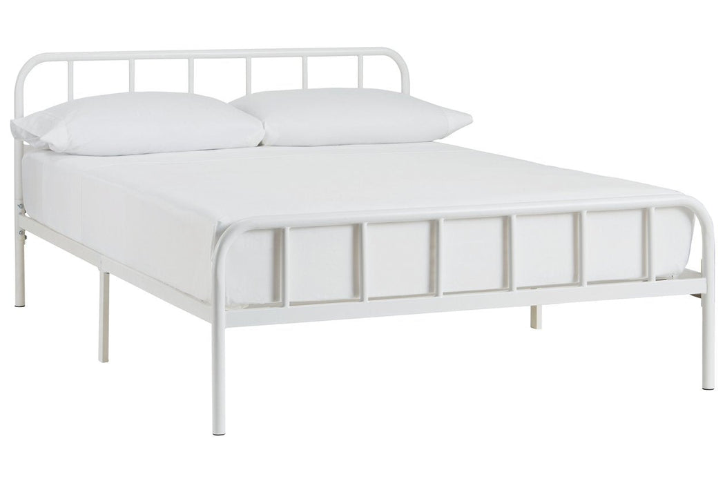 Trentlore White Full Platform Bed - Lara Furniture