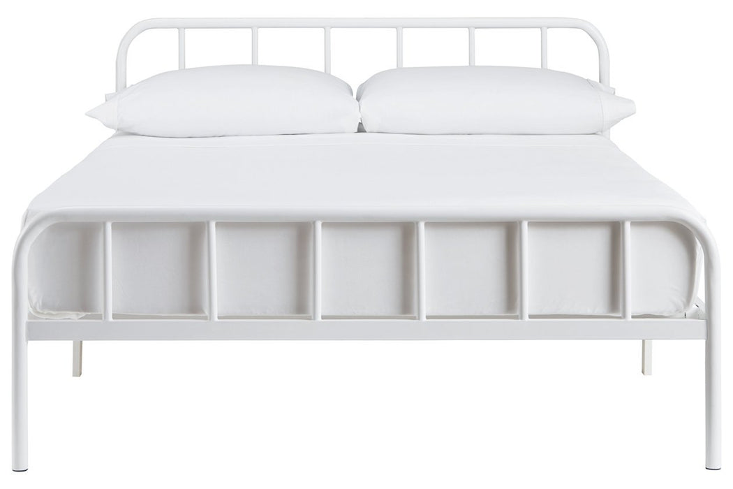 Trentlore White Full Platform Bed - Lara Furniture