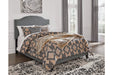 Adelloni Gray Queen Upholstered Bed - Lara Furniture