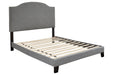 Adelloni Gray King Upholstered Bed - Lara Furniture