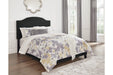 Adelloni Charcoal King Upholstered Bed - Lara Furniture