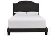 Adelloni Charcoal King Upholstered Bed - Lara Furniture