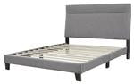 Adelloni Gray Queen Upholstered Bed - Lara Furniture