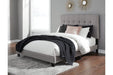 Adelloni Gray King Upholstered Bed - Lara Furniture