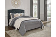 Adelloni Charcoal King Upholstered Bed - Lara Furniture