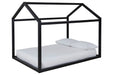 Flannibrook Black Full House Bed Frame - Lara Furniture