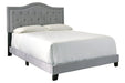 Jerary Gray King Upholstered Bed - Lara Furniture