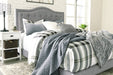 Jerary Gray King Upholstered Bed - Lara Furniture