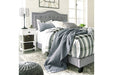 Jerary Gray Queen Upholstered Bed - Lara Furniture