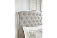 Jerary Gray Queen Upholstered Bed - Lara Furniture