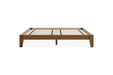 Tannally Light Brown Queen Platform Bed - Lara Furniture