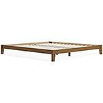 Tannally Light Brown King Platform Bed - Lara Furniture