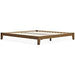 Tannally Light Brown King Platform Bed - Lara Furniture