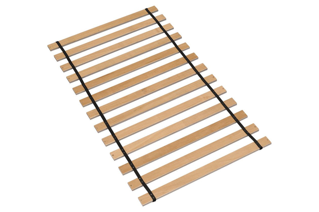 Frames and Rails Brown Twin Roll Slat - Lara Furniture