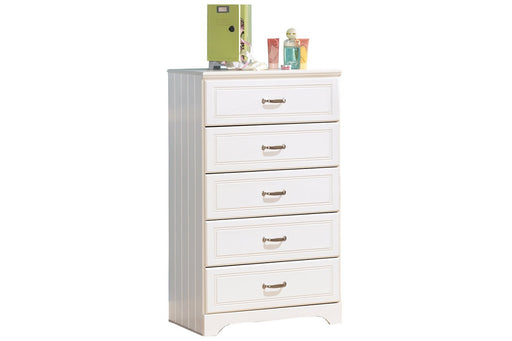 Lulu White Chest of Drawers - Lara Furniture