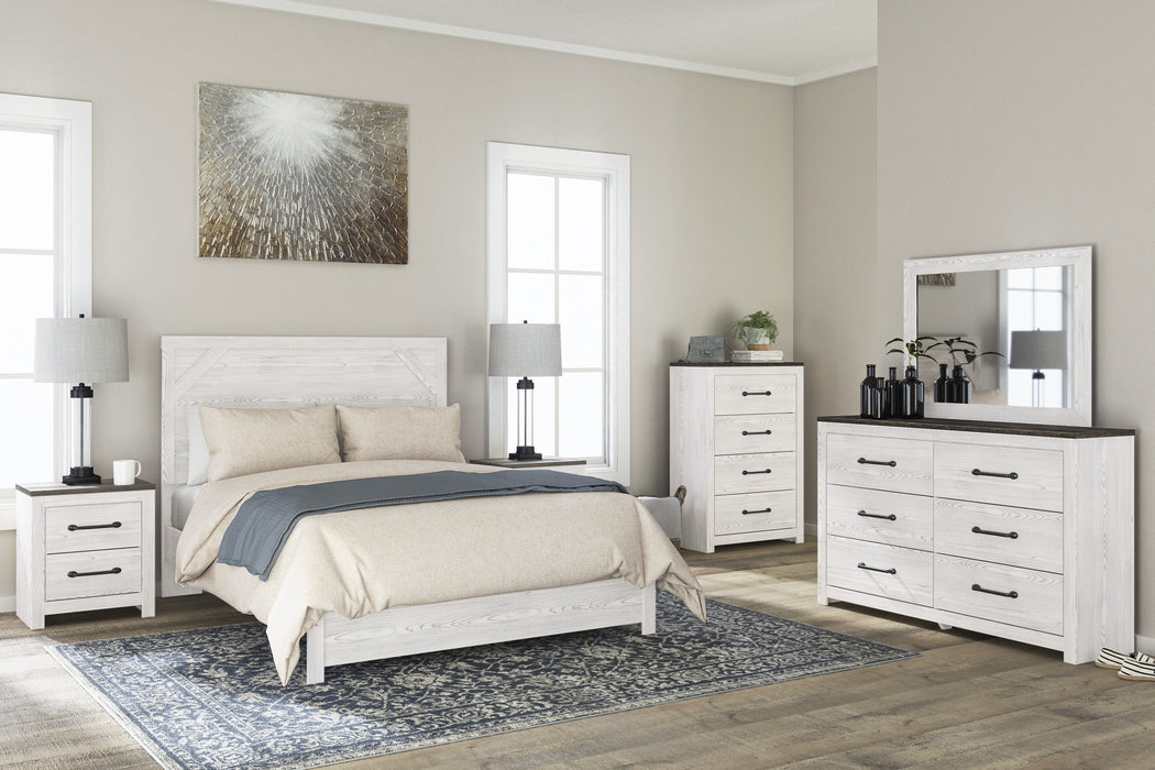 Gerridan White-Gray Panel Bedroom Set - Lara Furniture