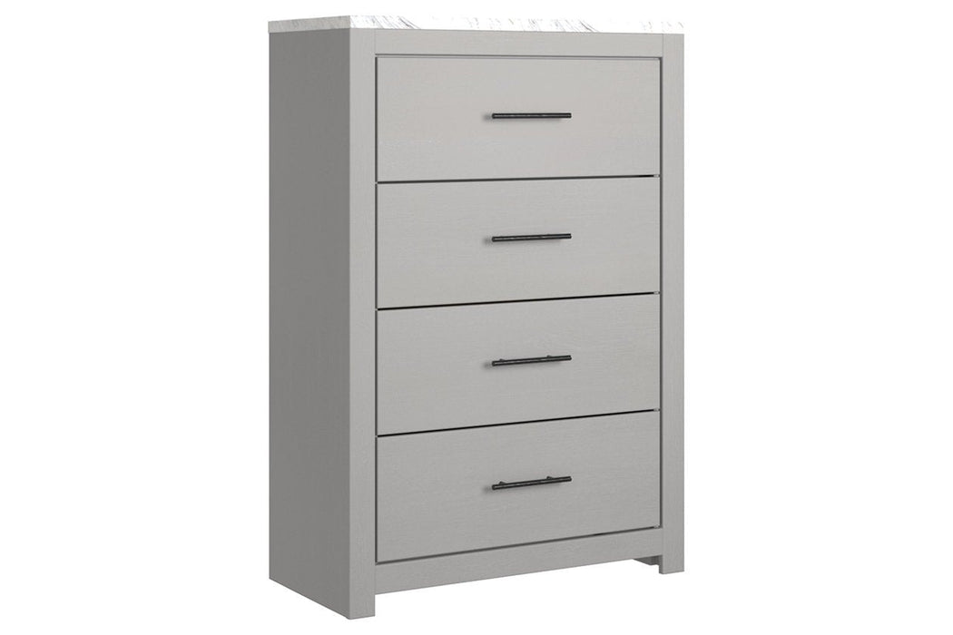 Cottonburg Light Gray/White Chest of Drawers - Lara Furniture