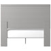Cottenburg Light Gray-White Queen Panel Bed - Lara Furniture