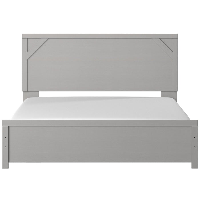 Cottenburg Light Gray-White Panel Bedroom Set - Lara Furniture