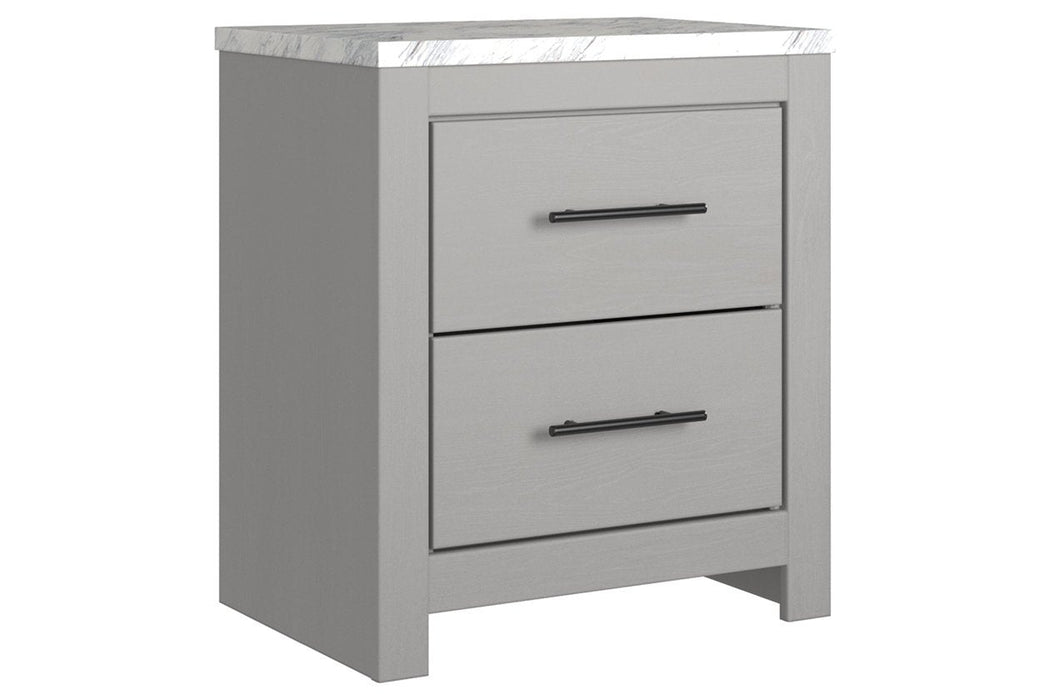 Cottonburg Light Gray/White Nightstand - Lara Furniture