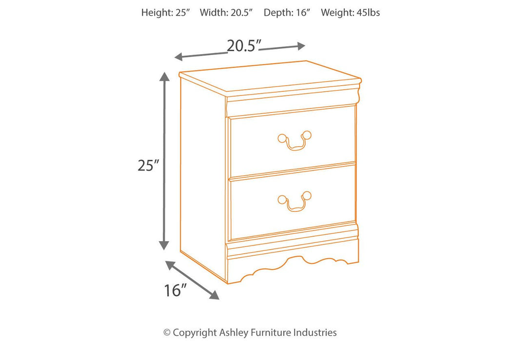 Huey Vineyard Black Nightstand - Lara Furniture