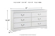 Anarasia White Dresser - Lara Furniture